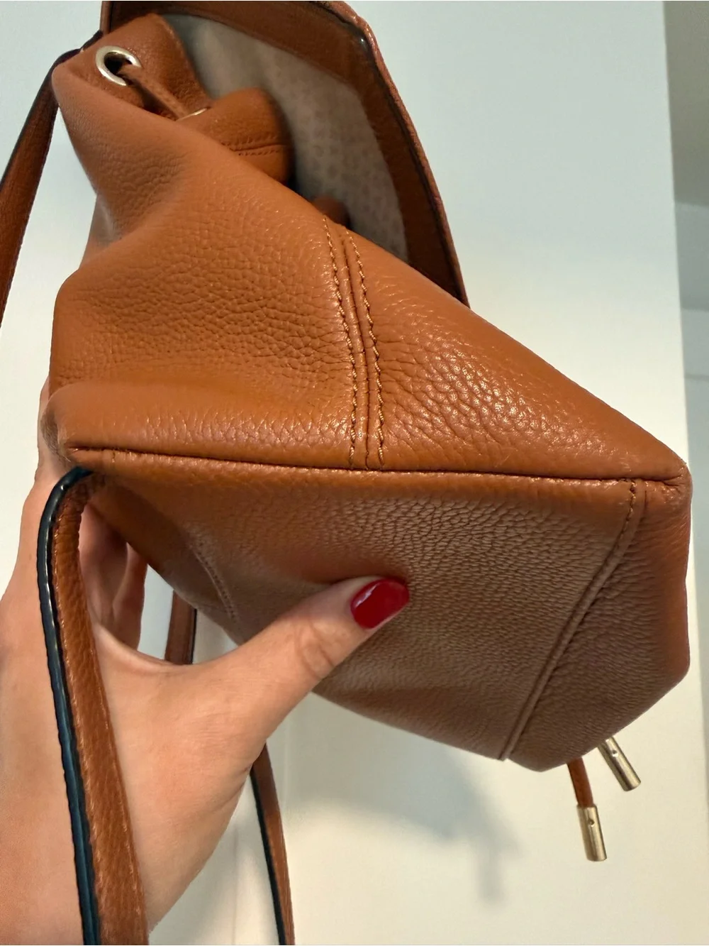 Kate Spade Classic Leather Backpack Purse in Brown